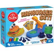 Bu-Bu BUBU-OH0010 Hamburger L Oyun Hamuru Seti
