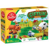 Bu-Bu BUBU-OH0013 3D Çiftlik L Oyun Hamuru Seti