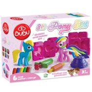 Bu-Bu BUBU-OH0023 3D Pony Set L Oyun Hamuru