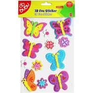 Bu-Bu BUBU-STS044 3D Eva Kelebekler Sticker