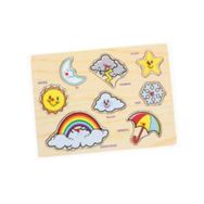 Bu-Bu Gökyüzü 8 Parça Ahşap Puzzle