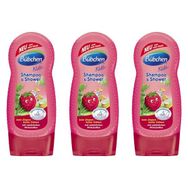 Bübchen Frambuazlı 3x230 ml Çocuk Şampuanı ve Duş Jeli