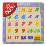 Bubu Ahşap BJ 53AP0062 Hayvanlar Hafıza Oyunu Puzzle
