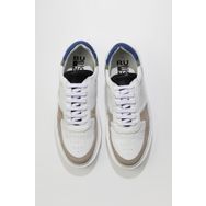 Bueno Shoes 01MU10405 Beyaz Bej Deri-Süet Erkek Spor Ayakkabı