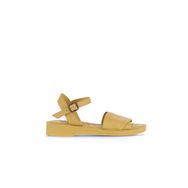 Bueno Shoes 01WA0701 Sarı Deri Düz Kadın Sandalet