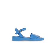 Bueno Shoes 01WA0701 Turkuaz Deri Kadın Düz Sandalet