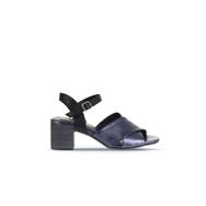 Bueno Shoes 01WA2810 Lacivert Parlak Deri Kadın Topuklu Sandalet