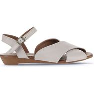 Bueno Shoes 01WA4403 Gri Deri Kadın Düz Sandalet