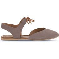 Bueno Shoes 01WA5807 Gri Koyu Alf Süet Kadın Düz Sandalet