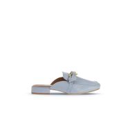 Bueno Shoes 01WA6500 Mavi Açık Deri Kadın Topuklu Terlik