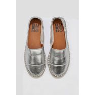 Bueno Shoes 01WJ0300 Gümüş Deri Kadın Sandalet