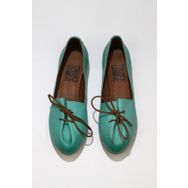 Bueno Shoes 01wl1237 Yeşil Nil Deri Kadın Düz Sandalet