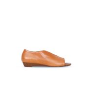 Bueno Shoes 01wl2405 Taba Deri Kadın Düz Sandalet