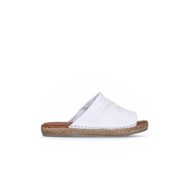 Bueno Shoes 01WL4617 Espadril Beyaz Deri Kadın Terlik