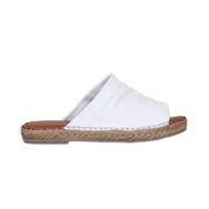 Bueno Shoes 01WL4617 Espadril Beyaz Deri Kadın Terlik