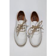 Bueno Shoes 01WN1617 Beyaz Deri Kadın Sandalet