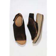 Bueno Shoes 01WN3200 Siyah Deri Kadın Sandalet