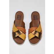 Bueno Shoes 01WN5018 Bakır Multi Deri Düz Kadın Terlik