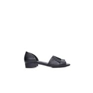 Bueno Shoes 01WN5100 Siyah Deri Kadın Sandalet