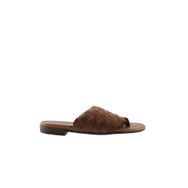 Bueno Shoes 01wq0501 Taba Deri Kadın Parmak Arası Terlik