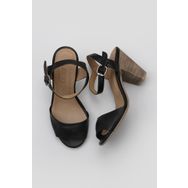 Bueno Shoes 01WQ8204 Siyah Deri Kadın Topuklu Ayakkabı