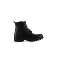 Bueno Shoes 01WR4905 Siyah Lila Flotter Deri Kadın Bot