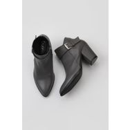 Bueno Shoes 01WR5005 Deri Gri Kadın Topuklu Bot