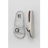 Bueno Shoes 01WS11003 Beyaz Nubuk Kadın Düz Terlik