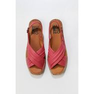 Bueno Shoes 01WS1807 Fuşya Deri Kadın Espadril Sandalet