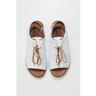 Bueno Shoes 01WS2510 Beyaz Deri Kadın Sandalet