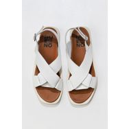 Bueno Shoes 01WS2801 Beyaz Deri Kadın Sandalet