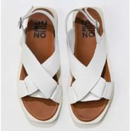 Bueno Shoes 01WS2801 Beyaz Deri Kadın Sandalet