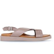 Bueno Shoes 01WS2801 Gri Deri Kadın Düz Sandalet
