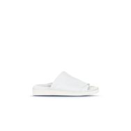 Bueno Shoes 01WS2810 Beyaz Deri Düz Kadın Terlik