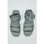 Bueno Shoes 01WS2824 Turkuaz Deri Kadın Düz Sandalet