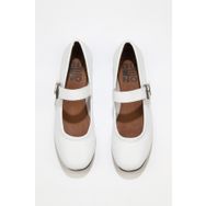 Bueno Shoes 01WS4409 Beyaz Deri Kadın Düz Babet