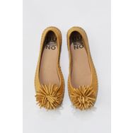 Bueno Shoes 01WS4807 Sarı Deri Kadın Babet