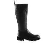 Bueno Shoes 01WT0804 Siyah Flotter Deri Kadın Çizme