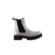 Bueno Shoes 01WT2506 Beyaz Deri Kadın Düz Bot