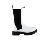 Bueno Shoes 01wt2508 Beyaz Deri Kadın Topuklu Bot