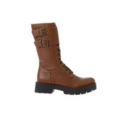 Bueno Shoes 01WT2513 Taba Deri Düz Kadın Bot