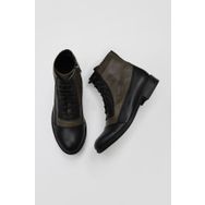 Bueno Shoes 01WT2601 Siyah Yeşil Deri Kadın Bot