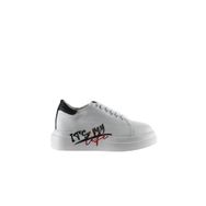 Bueno Shoes 01WT4700 Deri Beyaz Siyah Kadın Spor Ayakkabı