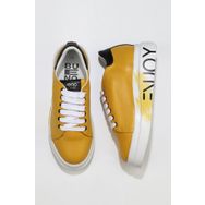 Bueno Shoes 01WT4700 Sarı Siyah Deri Kadın Spor Ayakkabı