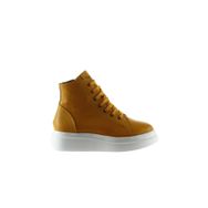Bueno Shoes 01wt4708 Sarı Deri Dolgu Topuklu Kadın Bot