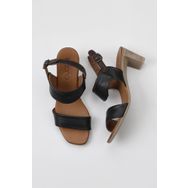 Bueno Shoes 01WU11100 Siyah Deri Kadın Topuklu Ayakkabı