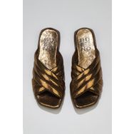 Bueno Shoes 01WU1803 Bronz Parlak Deri Kadın Düz Terlik