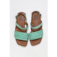 Bueno Shoes 01WU1810 Yeşil Deri Kadın Sandalet