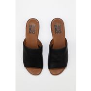 Bueno Shoes 01WU3100 Siyah Kahve Bej Deri Kadın Sandalet