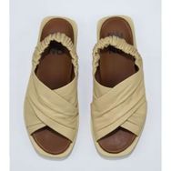 Bueno Shoes 01WU3309 Sarı Açık Deri Kadın Sandalet